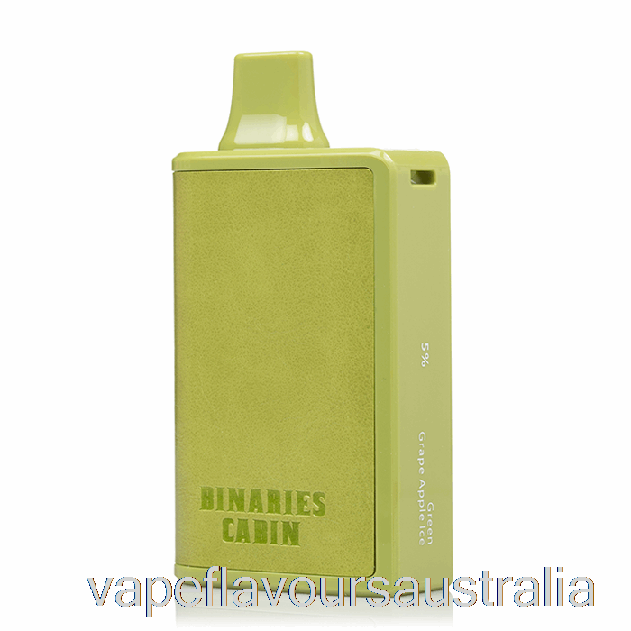 Vape Nicotine Australia Horizon Binaries Cabin 10000 Disposable Green Grape Apple Ice